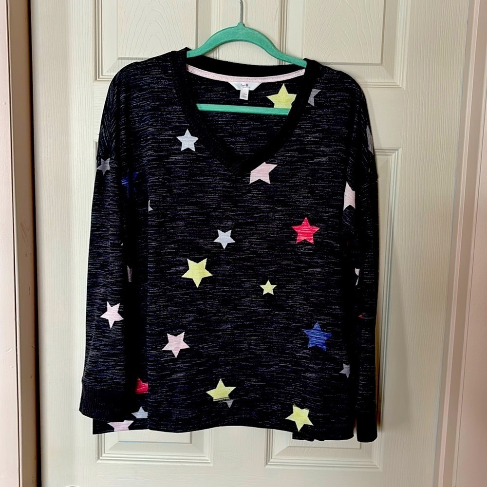 Womens L(12-14) v neck long sleeve jersey